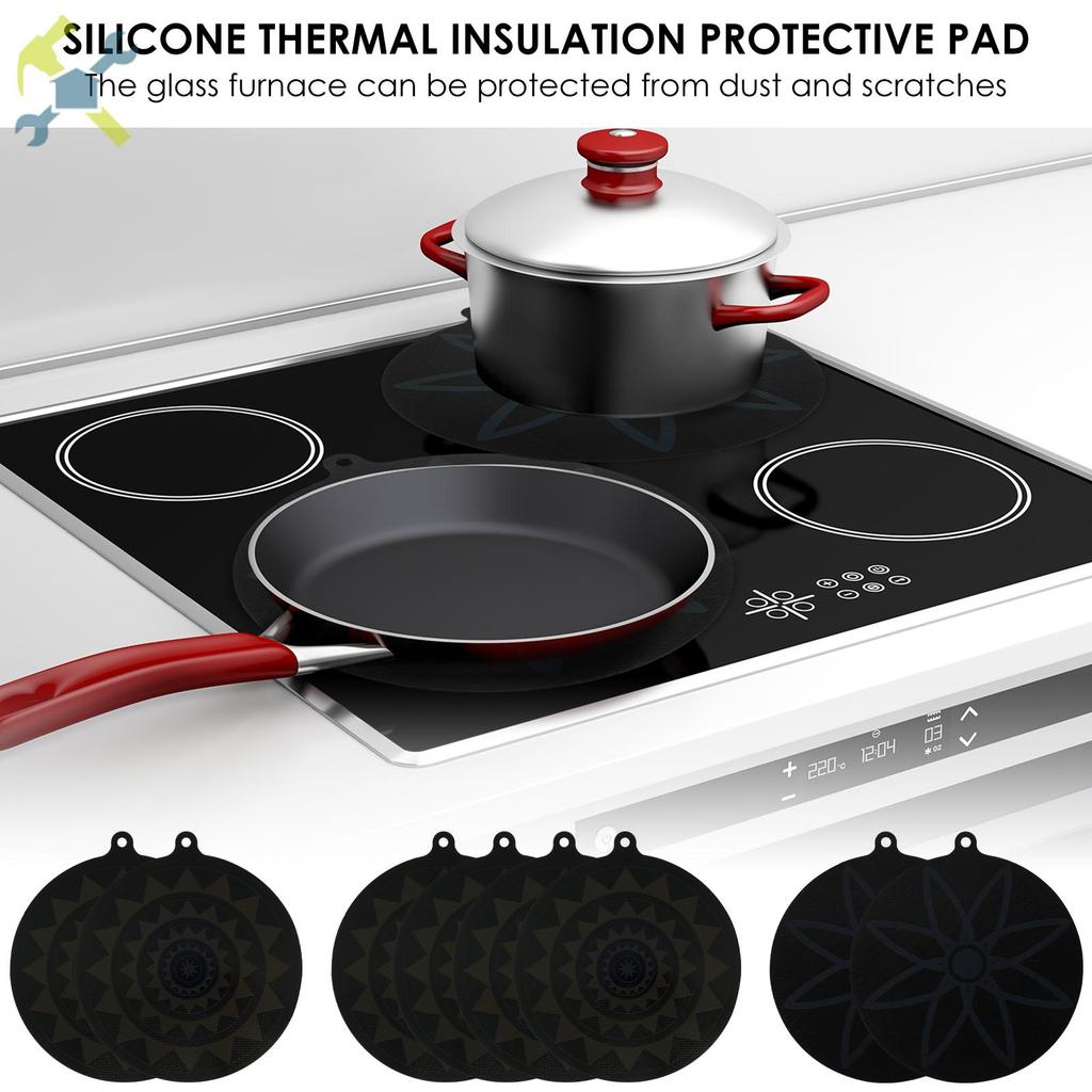 Thermochromic Silicone Induction Cooktop Protector Mat with Hook ...