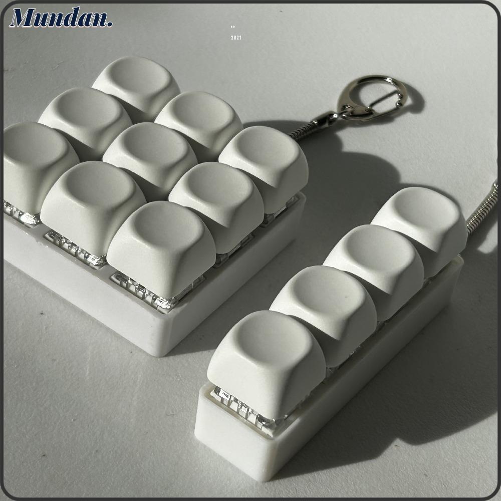 MUNDAN Fidget Keychain Finger Keyboard Cap Clicker Toy Pinch Toy DIY ...