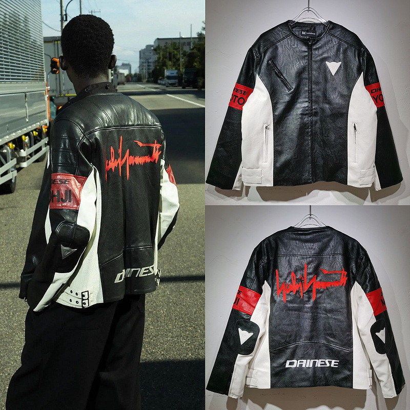 Hip Hop Raptor Jacket, Heavy Industry Embroidered Leather Jacket, Retro ...