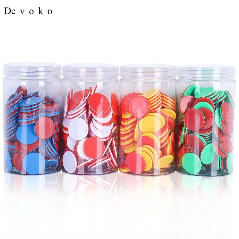 [Devoko] Two-Color Counters, 100 Pieces, Bingo Chips, Math ...