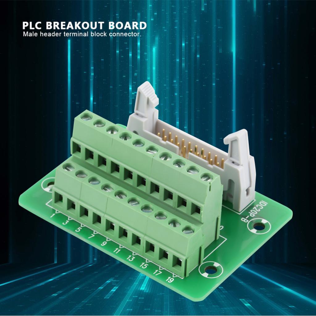 Enjoyeveryday-MY IDC20P Male Header Breakout Board Terminal Block ...