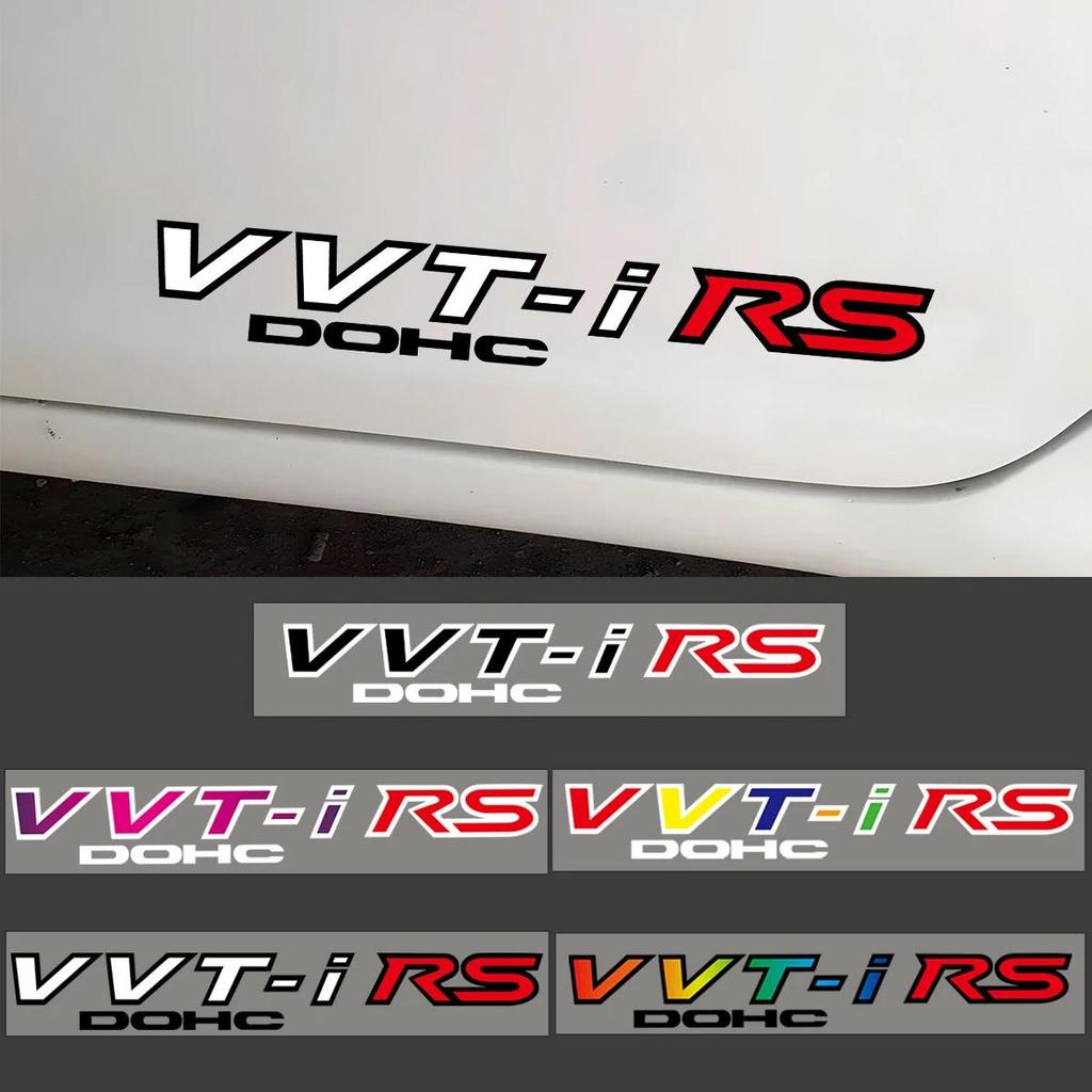 Toyota VVTi RS Emblem Reflective Vinyl Sticker Car Door Decorative ...
