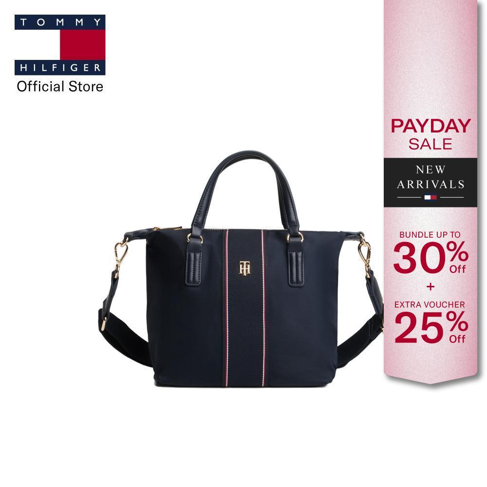 TOMMY HILFIGER Poppy Small Tote Bag Womens | Shopee Malaysia