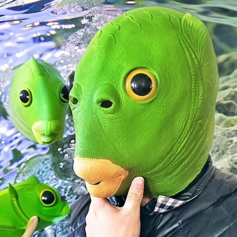 Funny Props Monster Mallfish Mallfish Mallfish Headgear Sand Sculpture ...