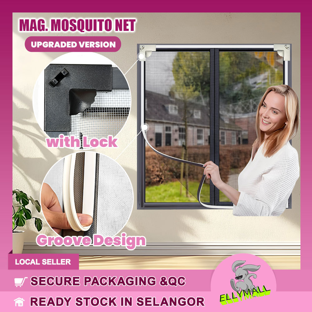 DIY Magnetic Mosquito Net Adjustable Window Screen Windproof Insect ...