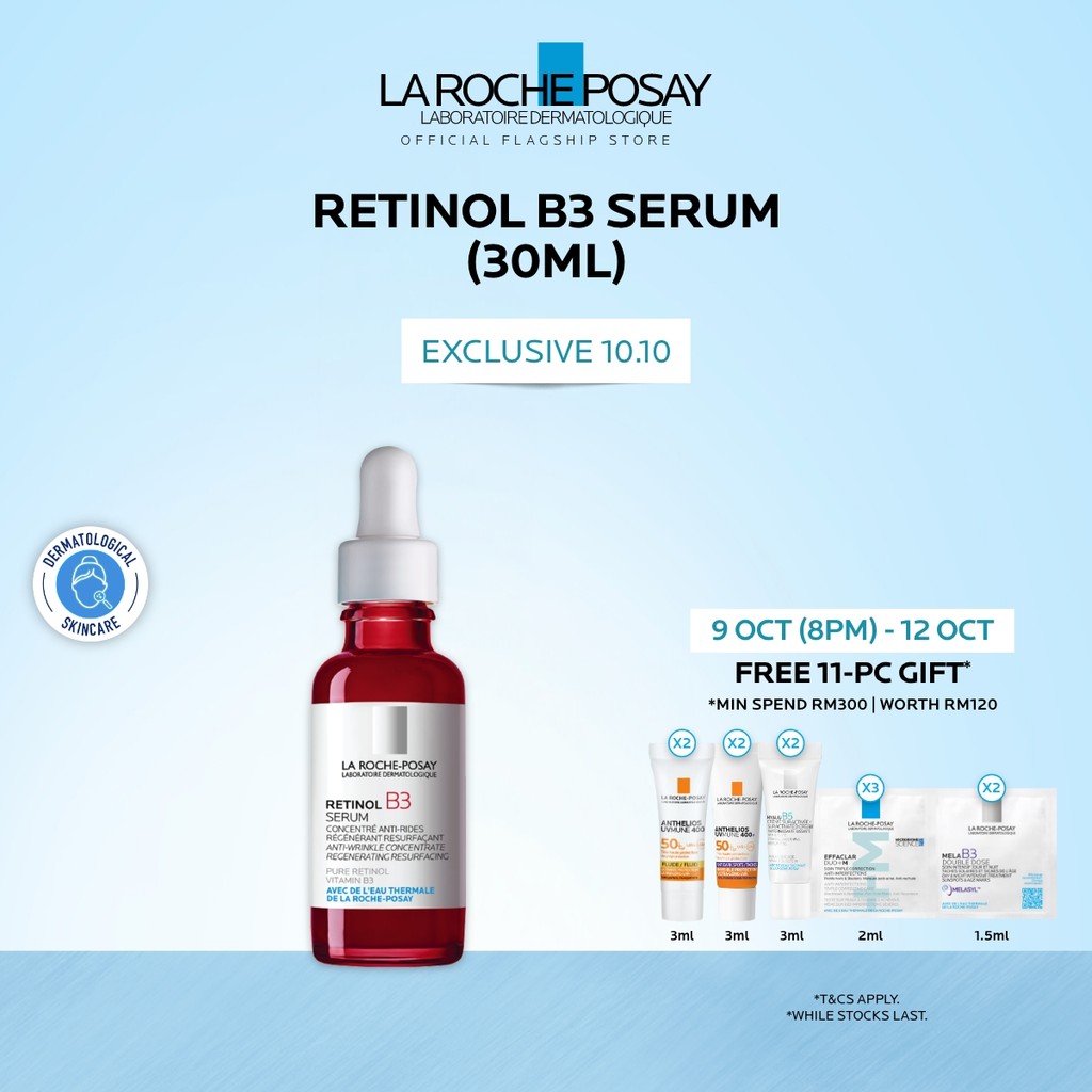 La Roche-Posay Retinol B3 Serum (30ml) for Wrinkles & Sensitive Aging ...