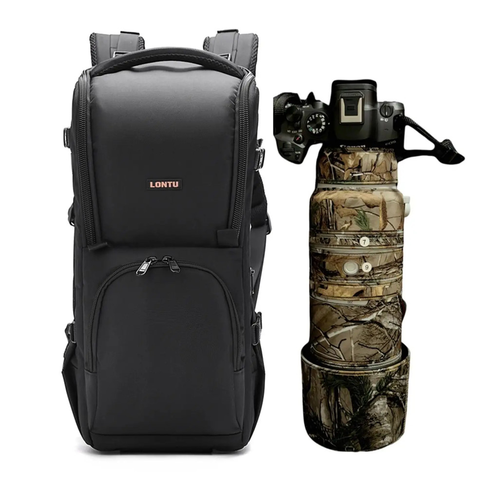 Professional Waterproof Telephoto Lens Bag Padded Shockproof DSLR ...