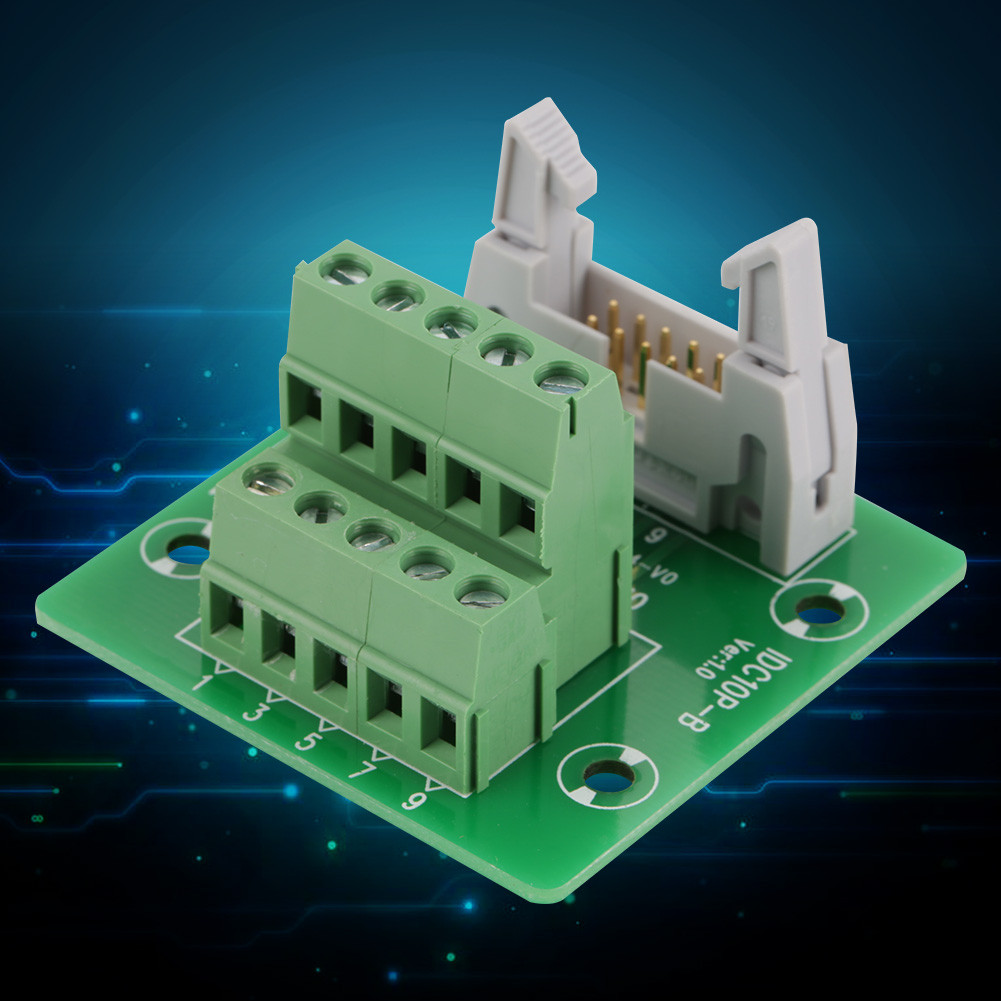 Male Header Terminal Block Connector Screw DIN Mounting PLC Interface ...