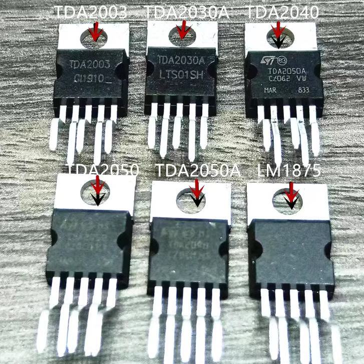 TDA2003 TDA2030A TDA2040 TDA2050 TDA2050A LM1875T electronic components ...