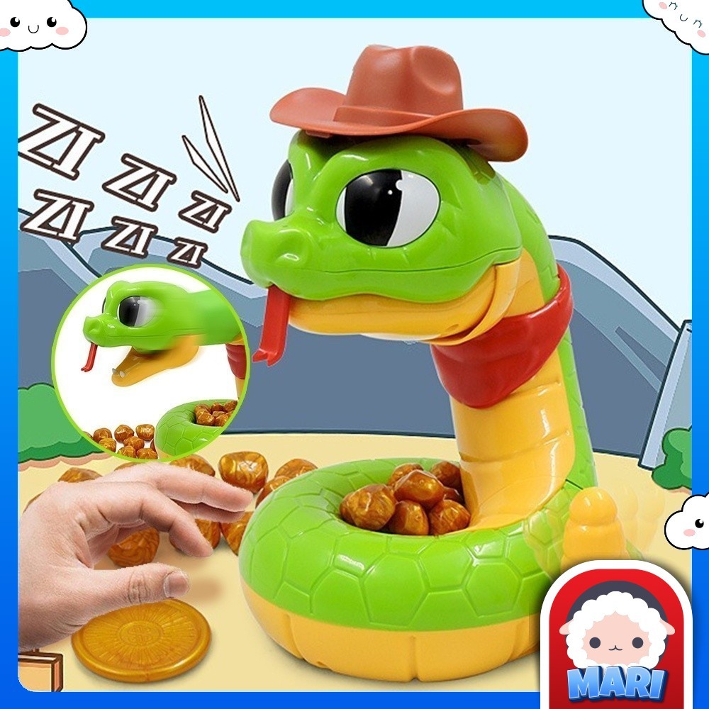 Fun Electric Rattlesnake Snake with Sound Board Game Family Friends ...