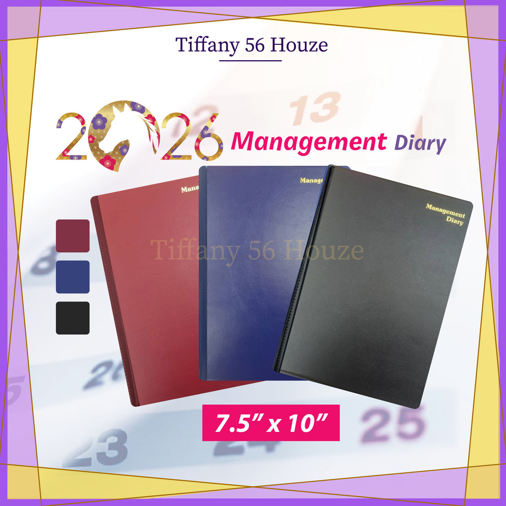 Management Diary 2026 (7.5" x 10") / 2026 Diary Planner / Diary 2026 Diary Book / Buku Diari ...