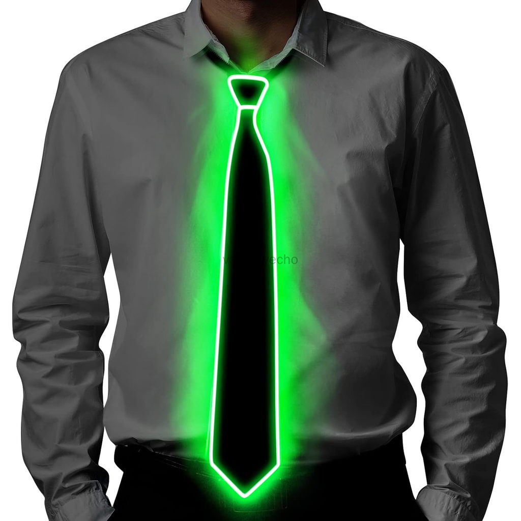 Light Up Neckties Bowties LED Party Supplies Glow in the Dark ...