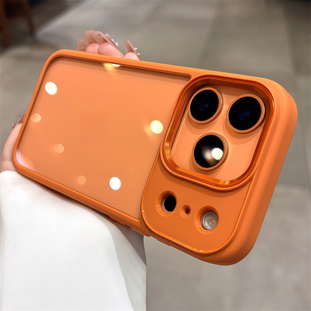 Custodia in pelle con cinturino con fibbia ad anello per iPhone