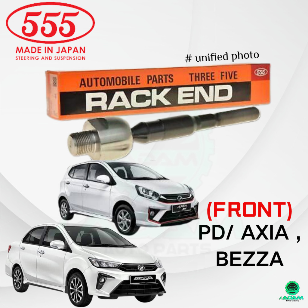 PERODUA AXIA , BEZZA 555 JAPAN BRAND STEERING RACK END (SET = 2PCS ...