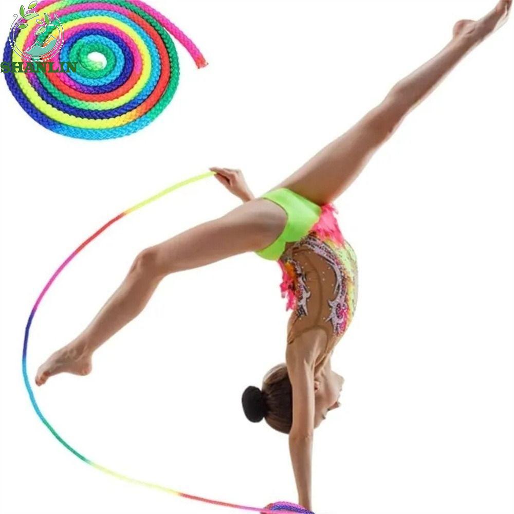 SHANLIN Rhythmic Rope, Rainbow Color Artistic Gymnastics Arts Rope ...