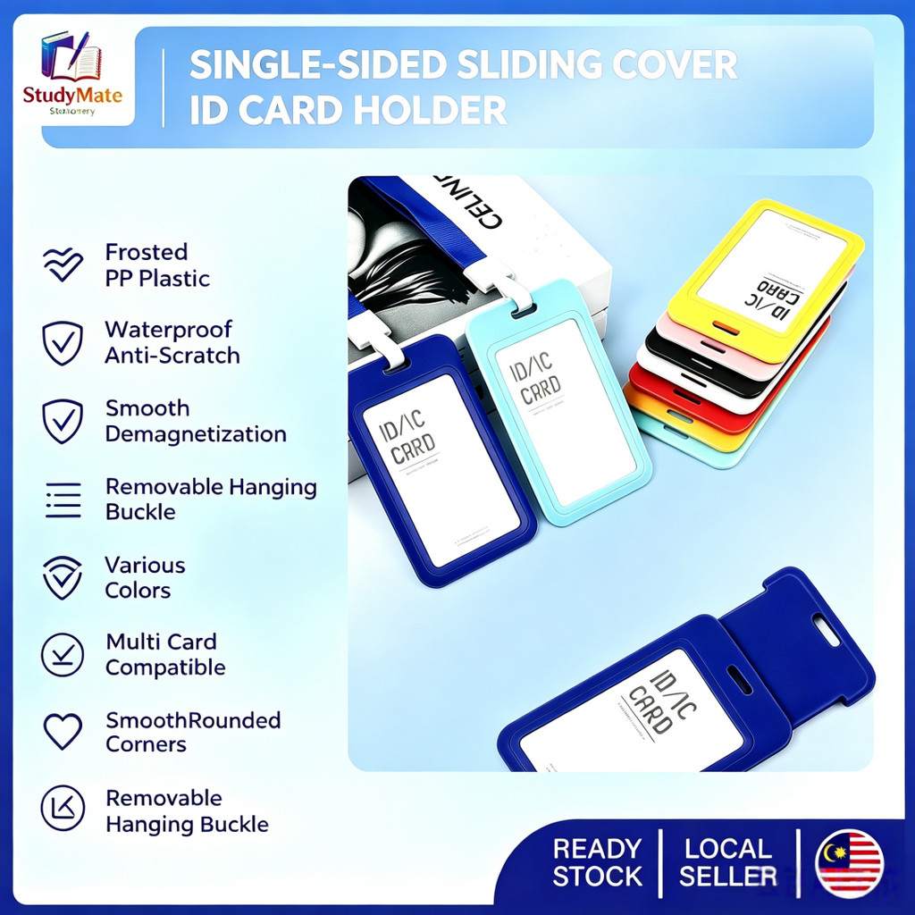 Matte PP ID Card Holder Waterproof Anti-Scratch For Student Campus Card ...