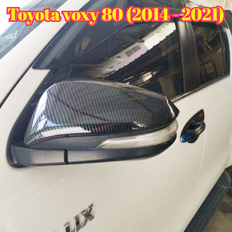 Toyota voxy 80 (2014 - 2021) Side Mirror Carbon Black Horn Type Cover ...
