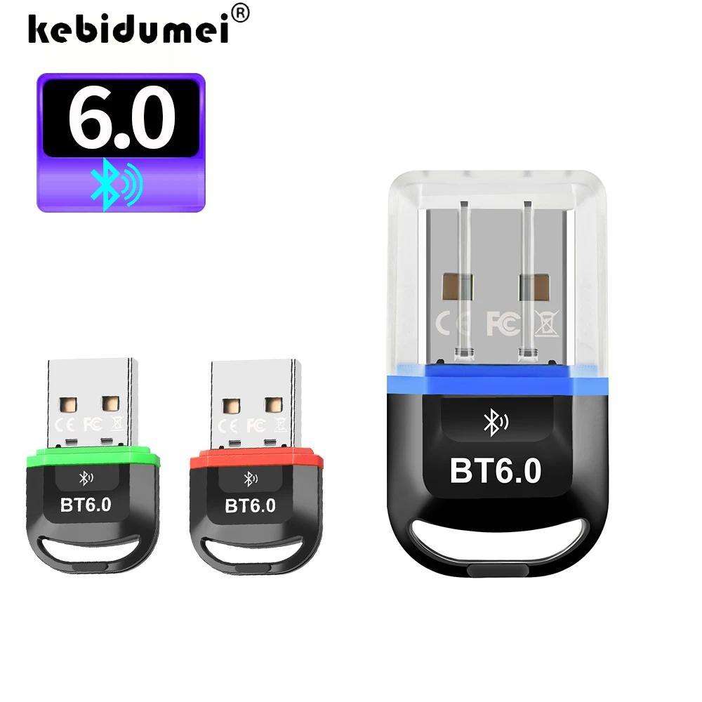 USB Bluetooth 6.0 Adapter Bluetooth 5.4 Dongle for PC Windows 11/10/8.1 ...