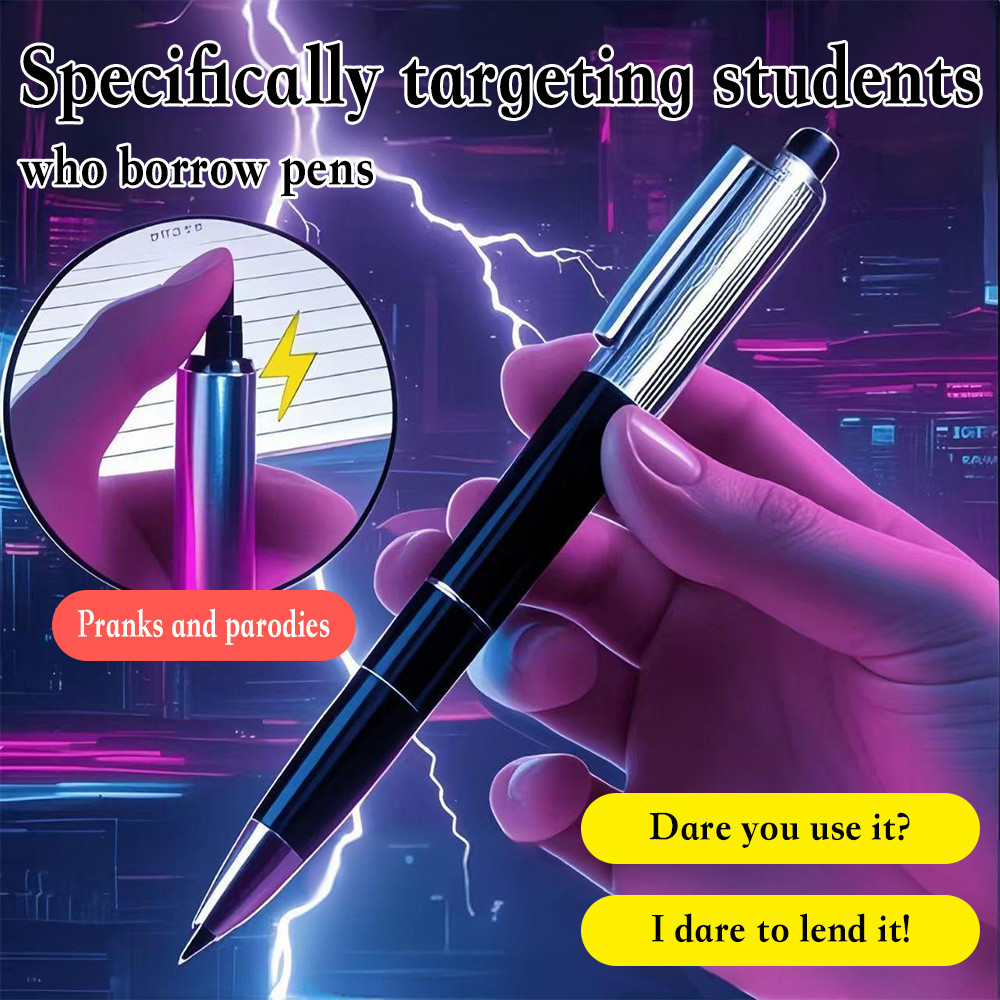 New Funny Novelty Electric Shock Pen Utility Gadget Gag Joke Prank ...