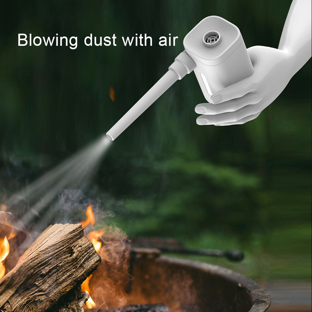 Electric Inflator Deflator with LED Light Wireless Air Compressor USB ...
