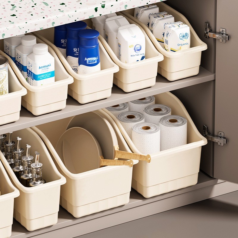 Cabinet Storage Box with Pulley Gap Sundries Kitchen Organizer Box ...