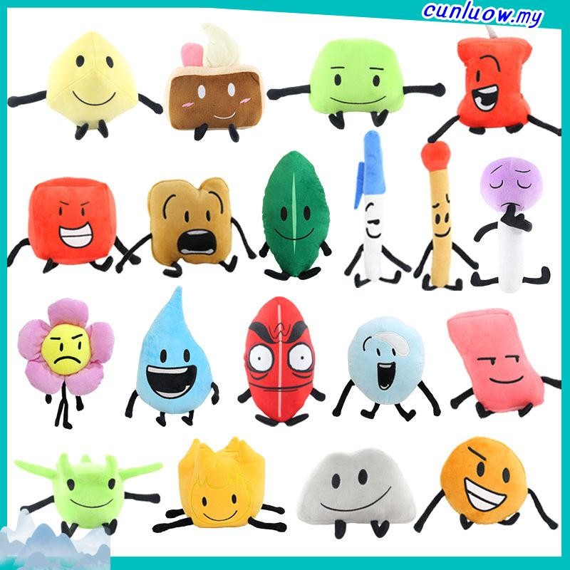 Battle for Dream Island Plush Toy Leafy Firey Flower Block Waterdrop ...