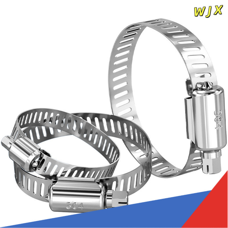 304 Stainless Steel Handle Throat Hoop Hand Screw Clamp Hoop Pipe Hoop ...