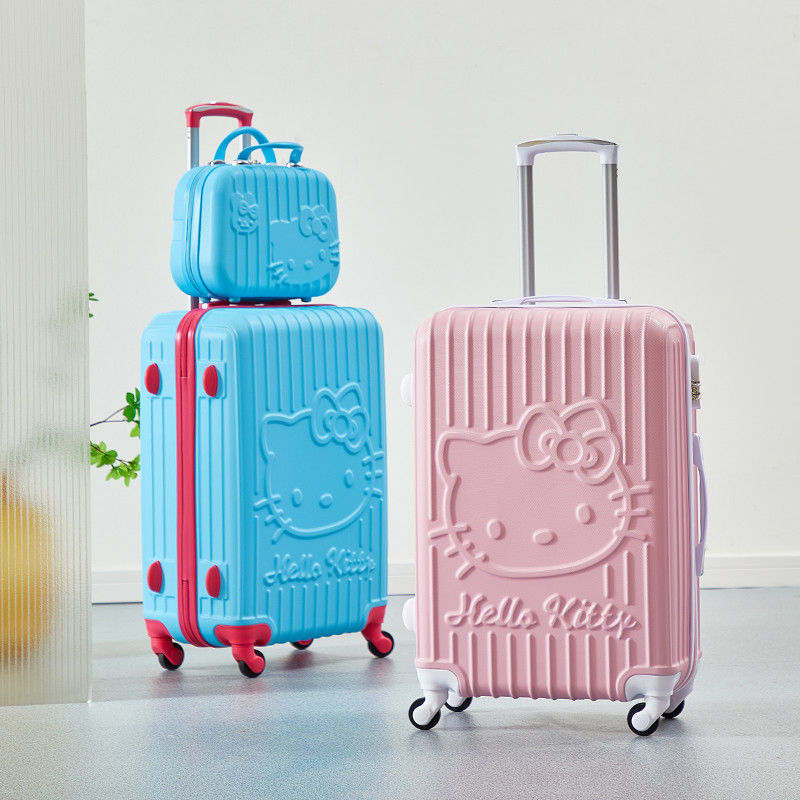 Hello Kitty suitcase female student pink cute cartoon trolley case KT ...