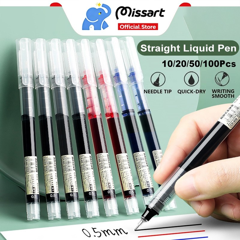 Gel Pen Straight Liquid Pen 0.5mm Ballpen Neutral Quick-Drying ...