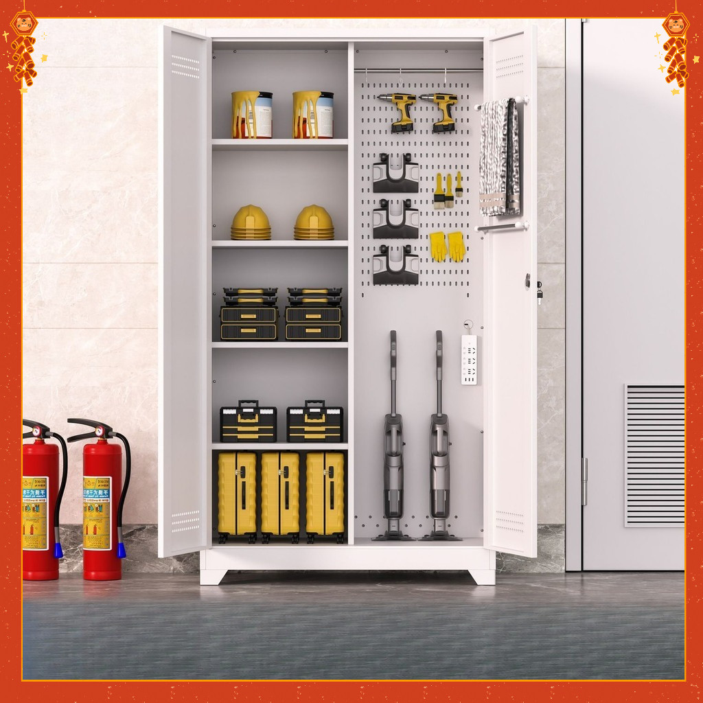 Outdoor waterproof and sun-proof large-capacity tool cabinet/cleaning ...