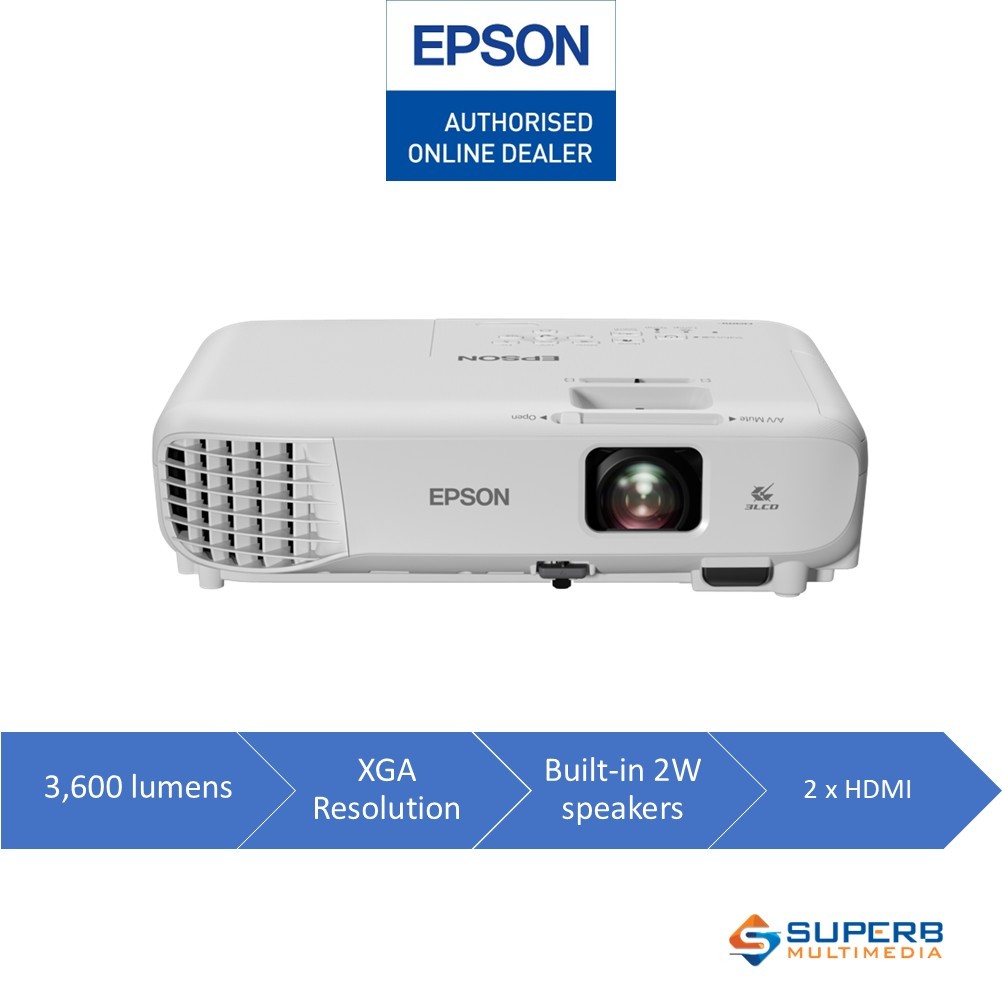 Epson EB-E12 XGA 3LCD Projector (XGA, 3600 lumens) | Shopee Malaysia