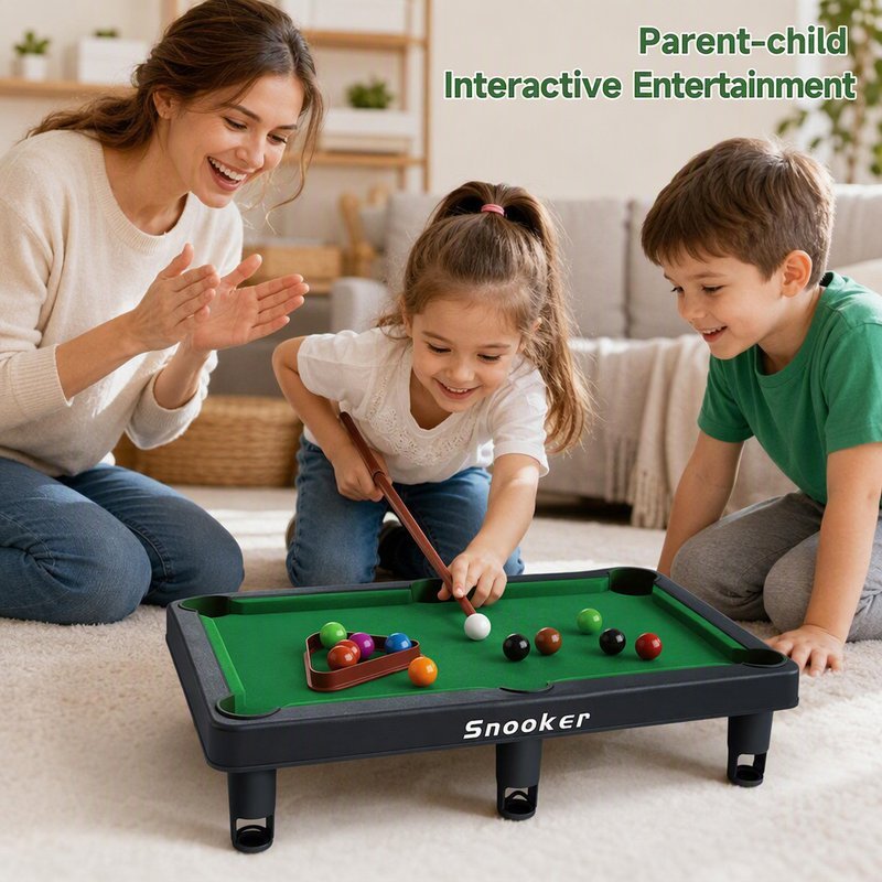S/M/L Mini Kids Billiard Table Set Snooker Pool Board Game Sport Toy ...