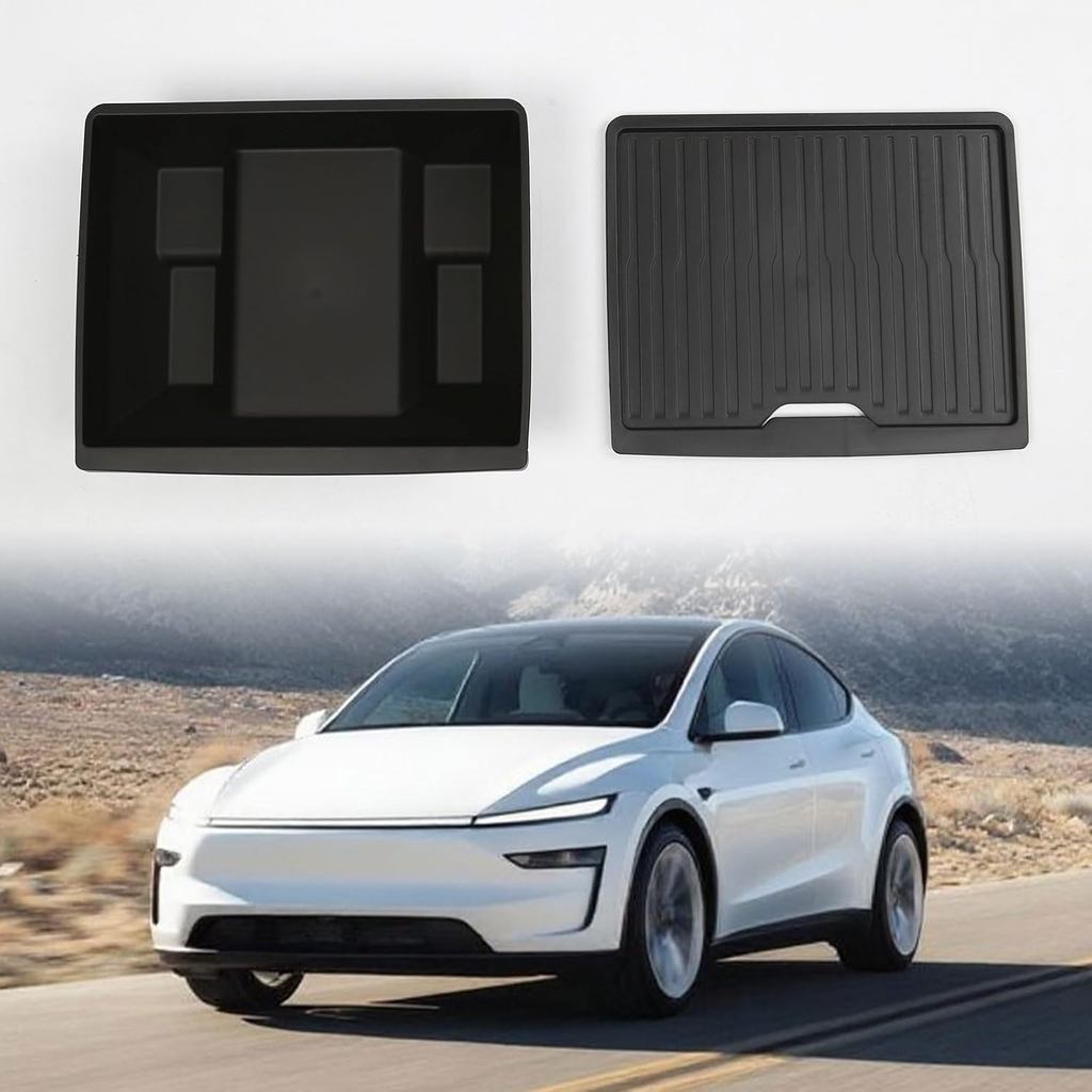 Under Seat Storage Box Organizer for Tesla Model Y Juniper 2025 2026 ...