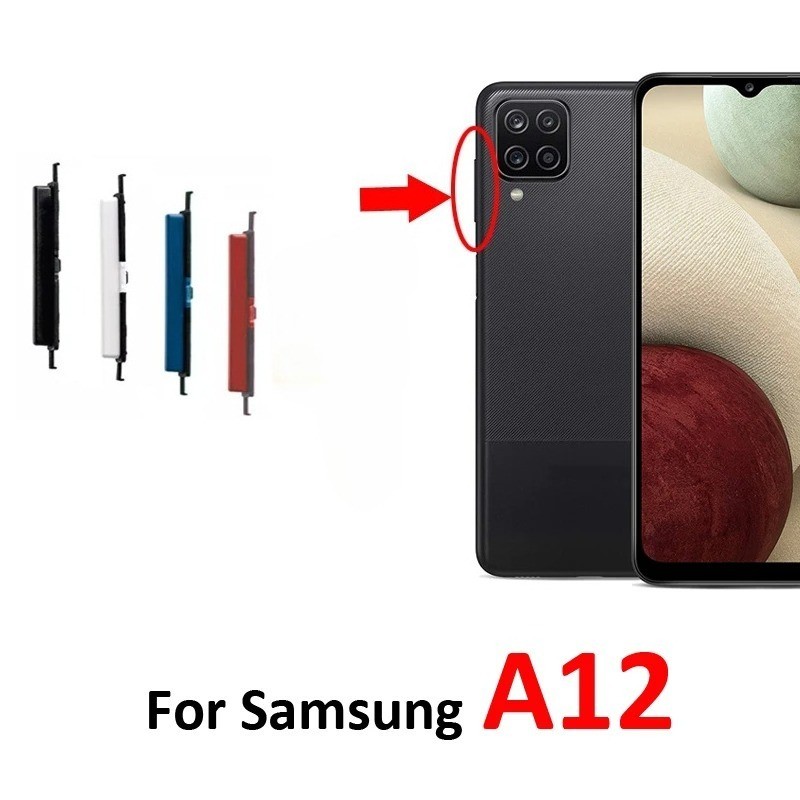 High Quality Volume Key Button For Samsung Galaxy A12 A125F Repair Part ...