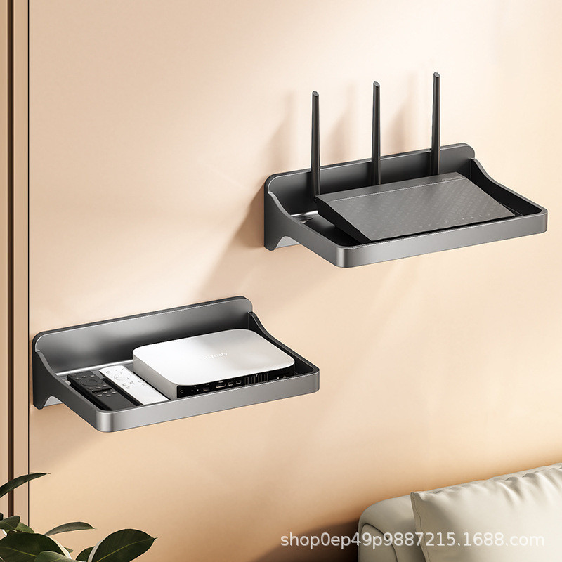 Router Set-Top Box Shelf Perforation-Free Wall-Mounted Surveillance ...