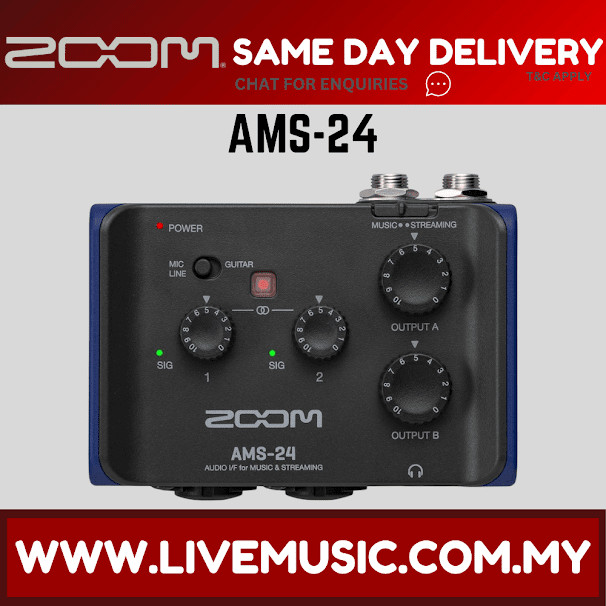 ZOOM AMS-24 USB AUDIO INTERFACE ( AMS24 / AMS 24 ) | Shopee Malaysia