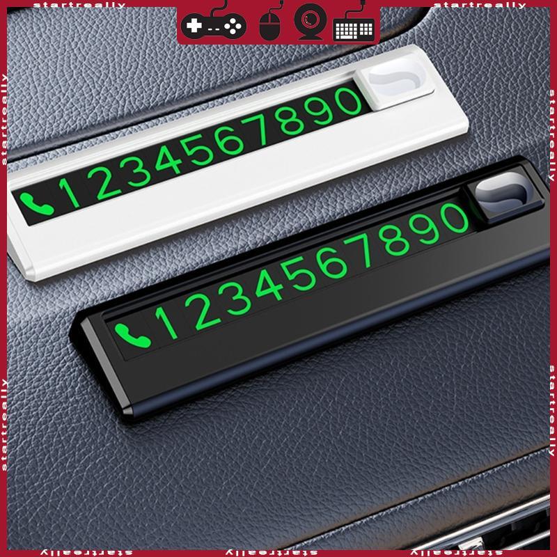 STA Phone Number Plate Dashboard Decoration Auto Mobile Temporary Stop ...