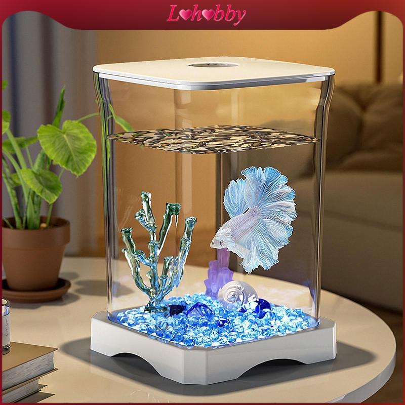 [Lohobby] Desktop Aquarium for Betta Fish, Small Desktop Aquarium, Fish