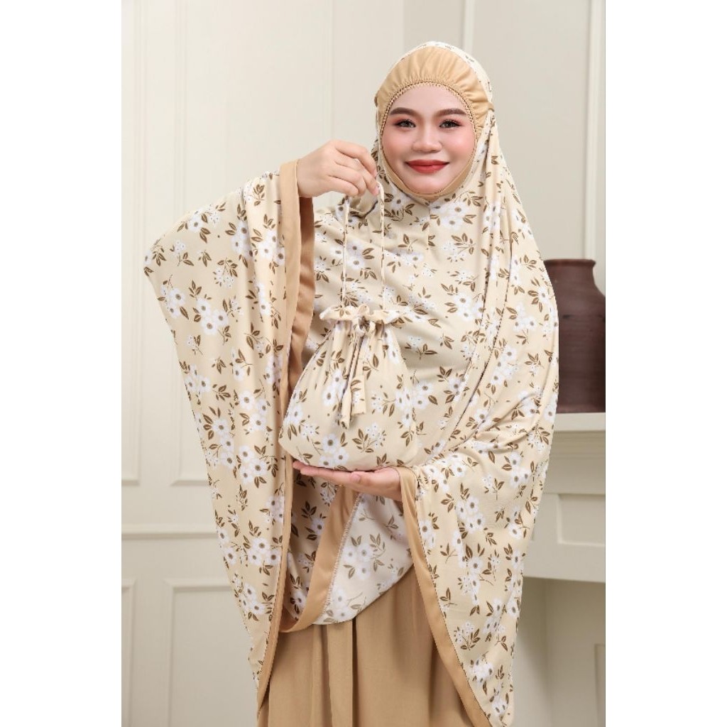 Free Beg Telekung Solat Dewasa Printed Kain Viscose Lycra | Shopee Malaysia