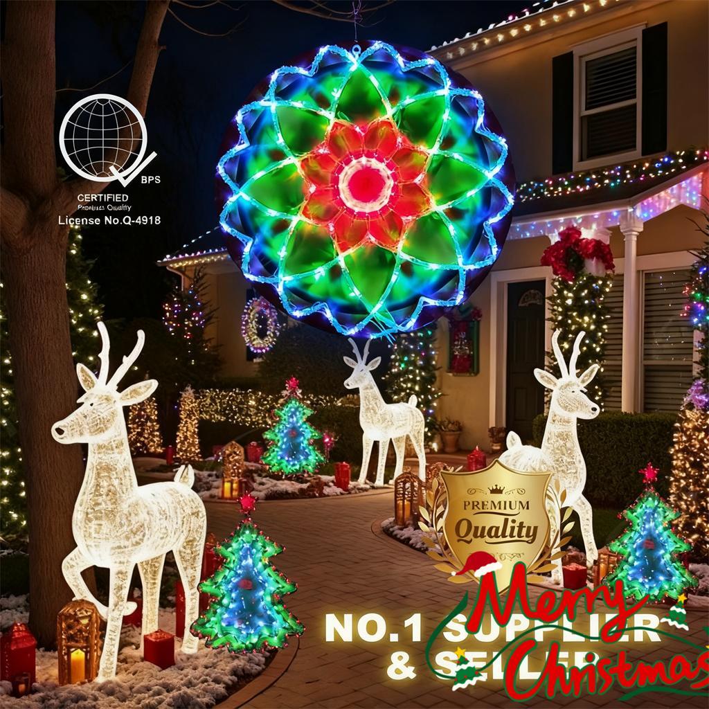 Festive Parol Star Lantern Lights LED for Outdoor Christmas Decor with ...