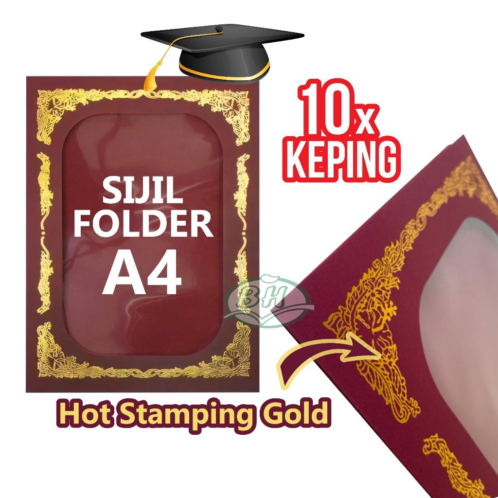 (Ready Stock Berkualiti) 10PCS A4 CERTIFICATE FOLDER SIJIL HOLDER ...