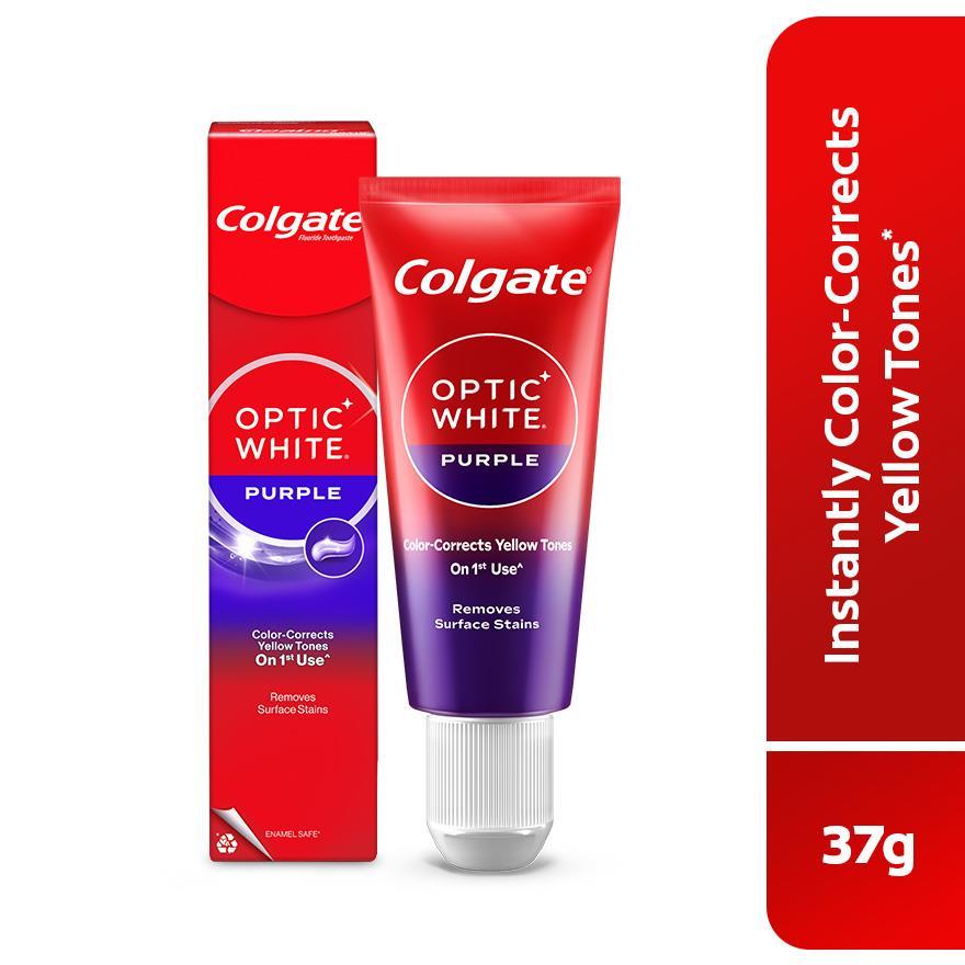 Colgate Optic White Purple Whitening Toothpaste 37g | Shopee Malaysia
