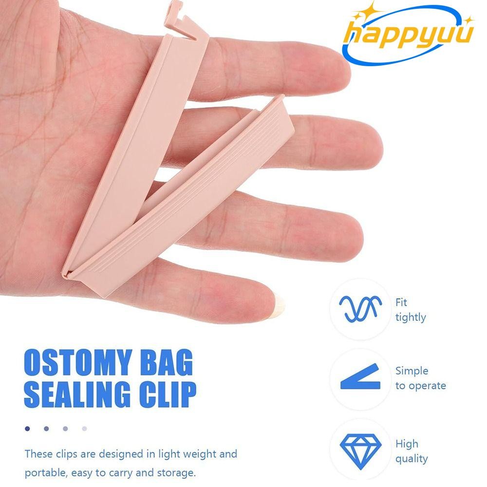 HAPPYUU Ostomy Bag Clip, Reusable Postoperative Care Tools Drainable ...