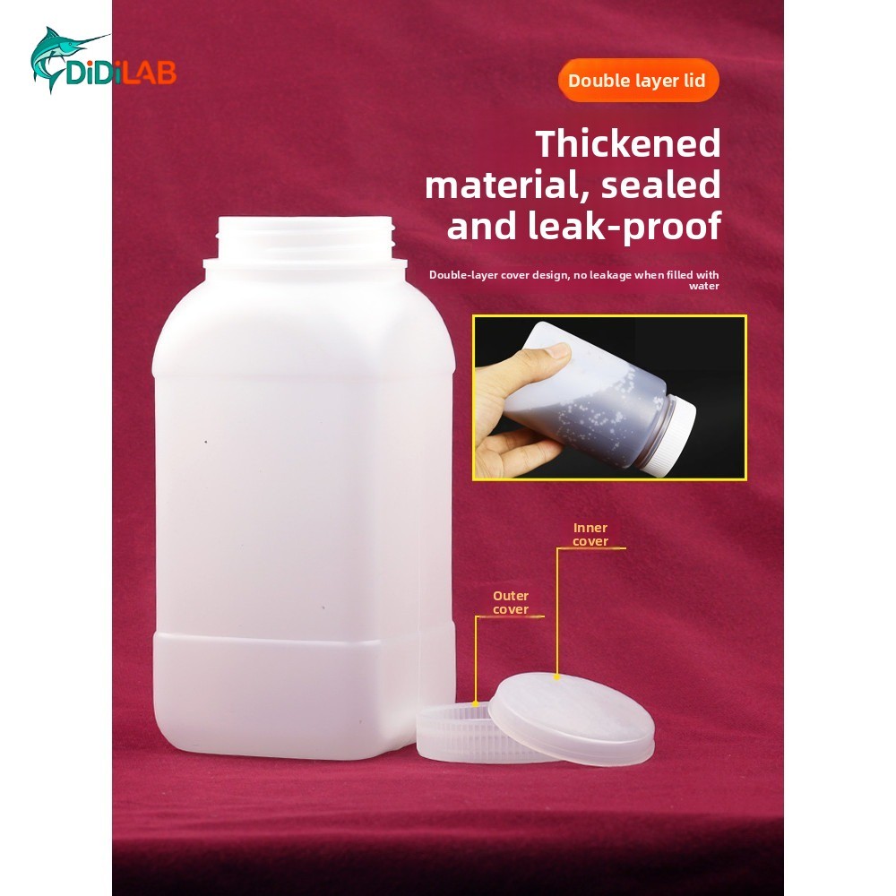 DiDiLAB Wide Mouth Plastic Sampling Bottle pe Reagent Sample Bottle ...