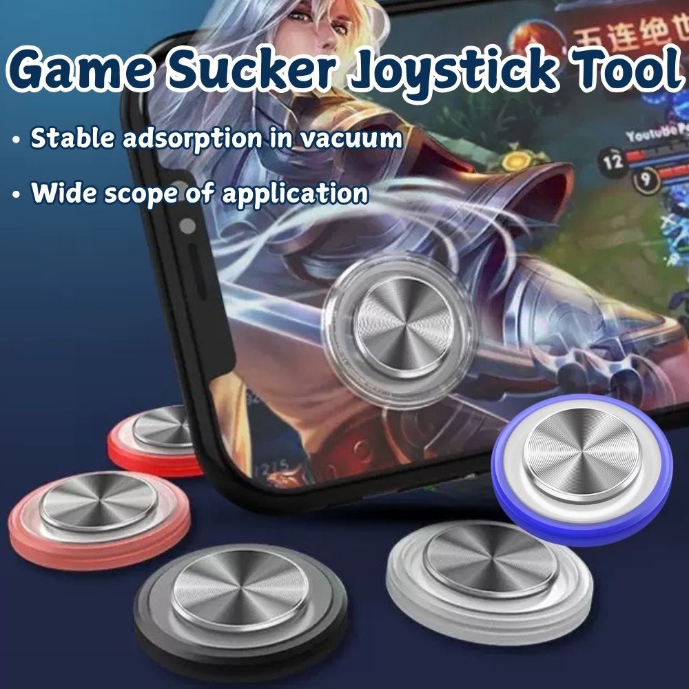 Round Game Joystick Metal Button Mobile Controller With Suction MOBA ...
