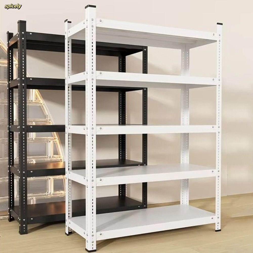SPICELY Metal Rack Shelf, Steel Construction Strong Load-Bearing Heavy ...