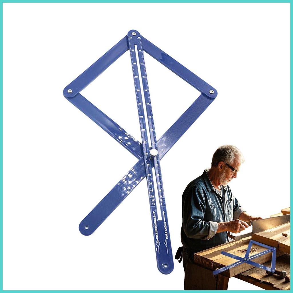 Miter Angle Measuring Ruler Diagonal Square Ruler with Scales Miter ...