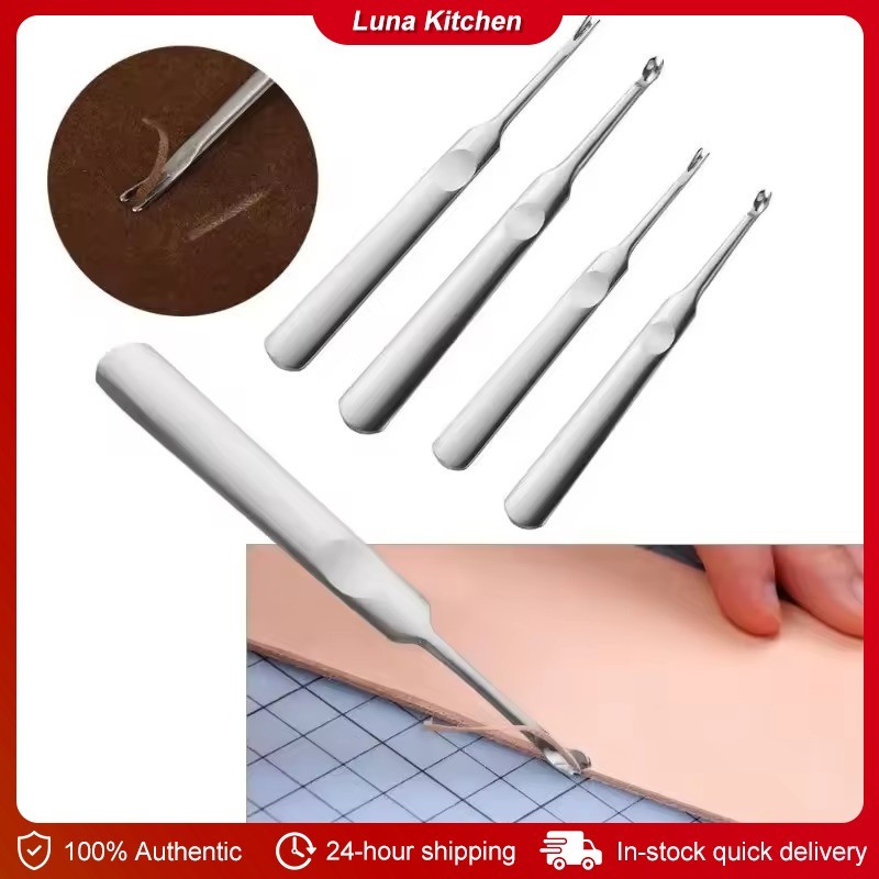 Leather Tools Groover U V Shaped Groover Skiving Edge Beveler DIY ...