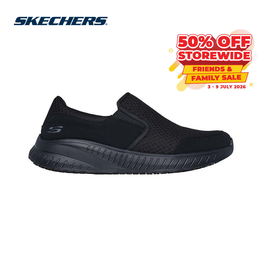 Skechers Men Work Squad Chaos SR Urgran Work Shoes - 200273-BLK Air ...