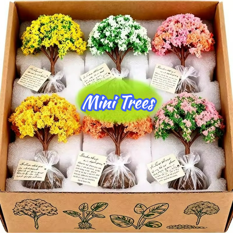 Tabletop Ornaments - Mini Artificial Landscape Trees - Model Trees ...